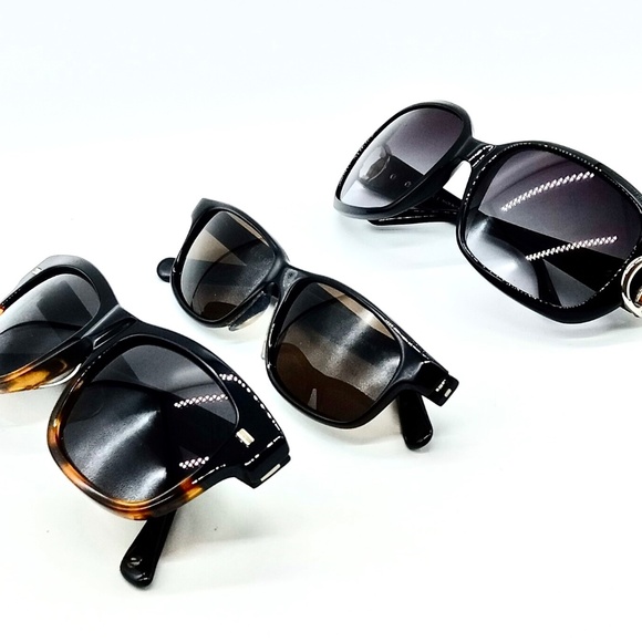 Gucci Sunglasses Three Pairs Black Rims